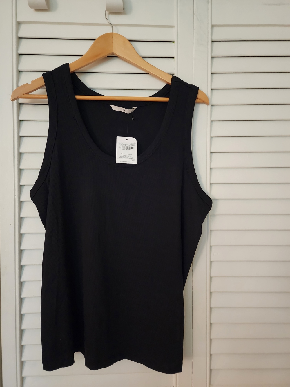 Topshop Black Scoop Neck Tank Top